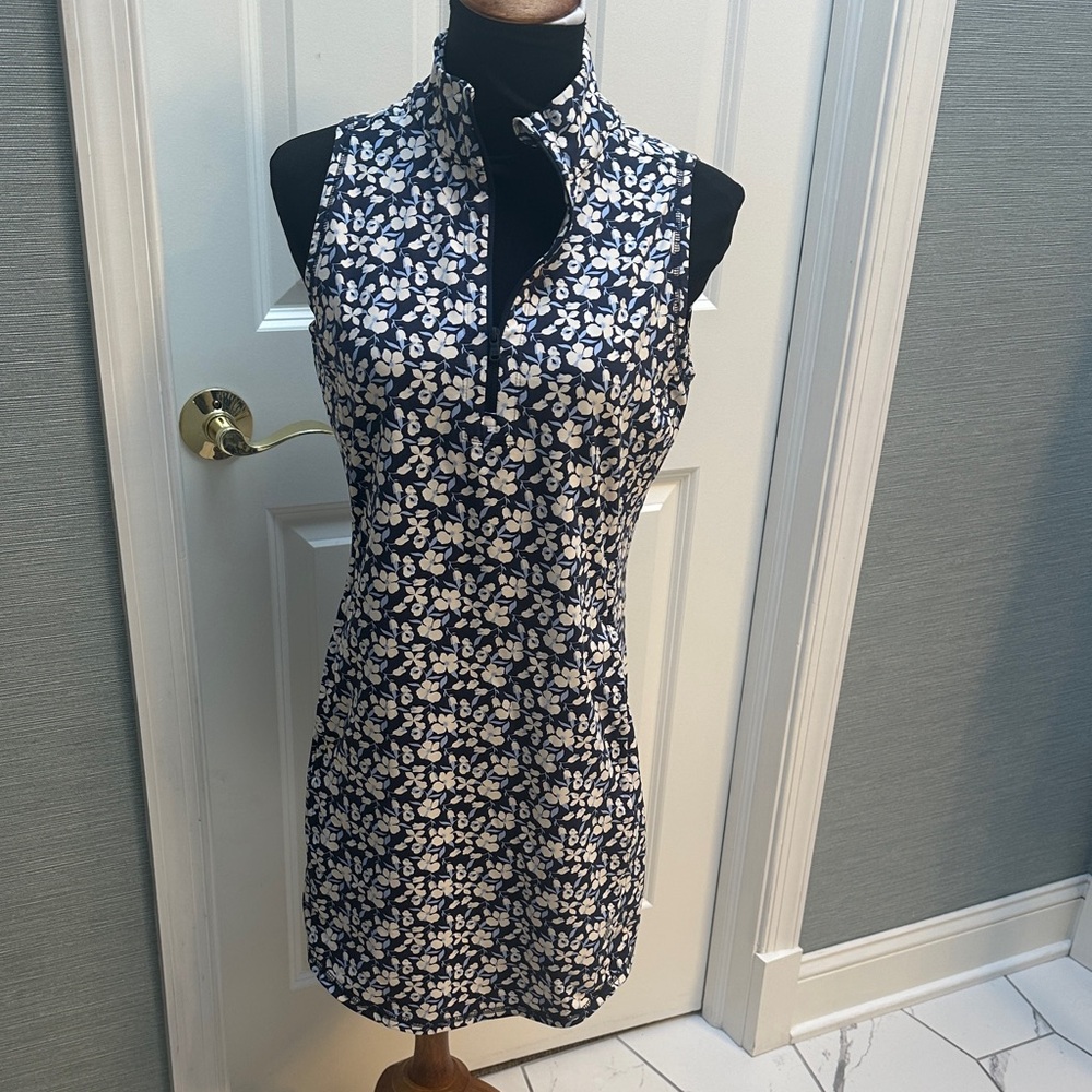 Tommy Bahama Blue and White Floral Dress